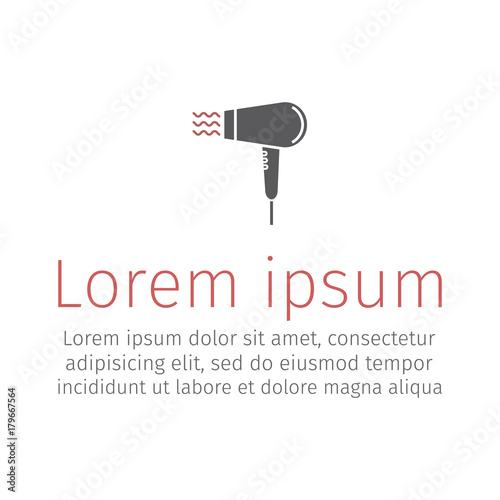 Hair dryer icon