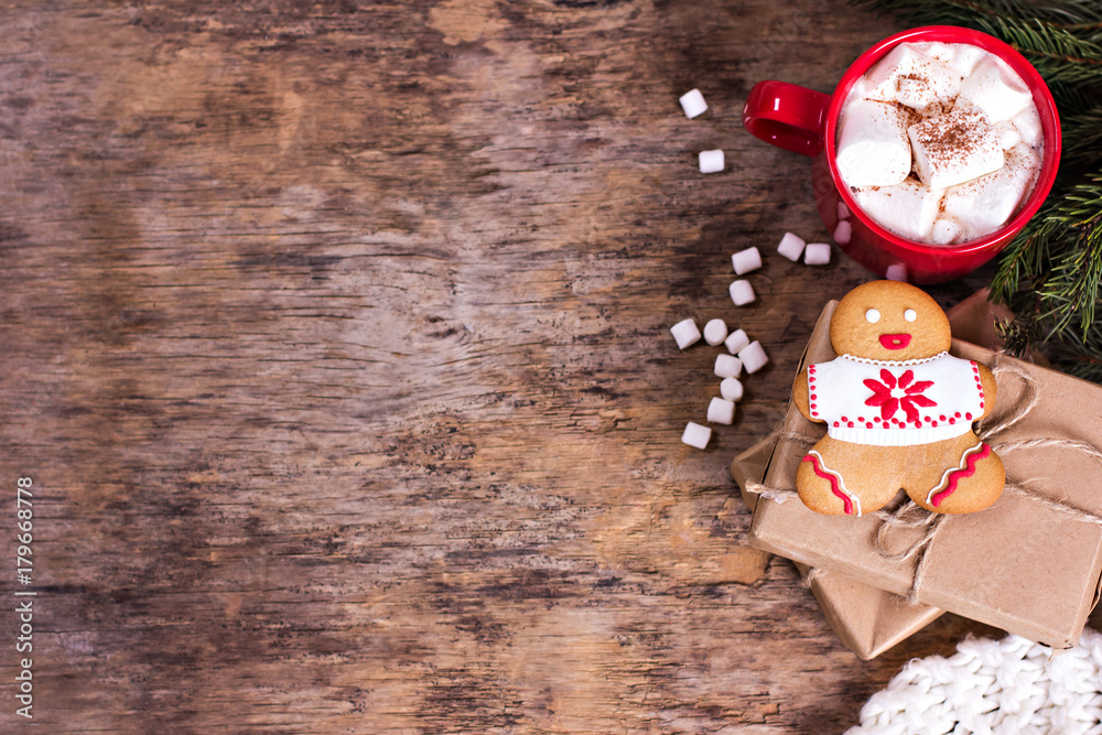 Christmas cookies. Christmas cookies with festive decoration.