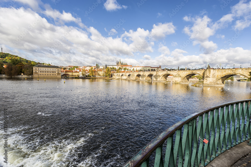 Fototapeta premium Beautiful cityscape in Prague