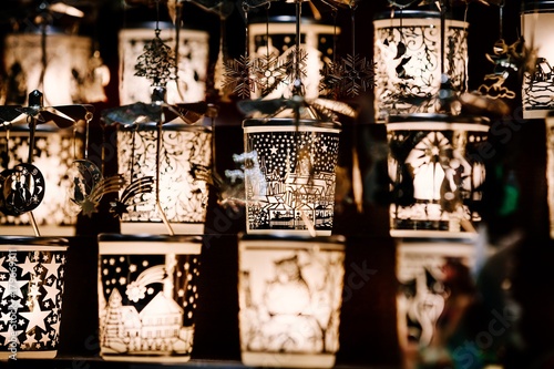 Photography Christmas decorations on Trentino Alto Adige, Italy Christmas market