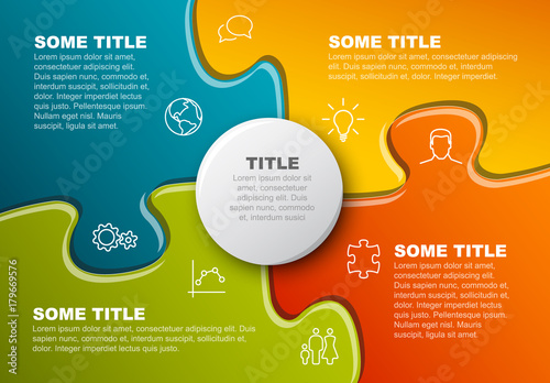 Abstract vector puzzle / solution background