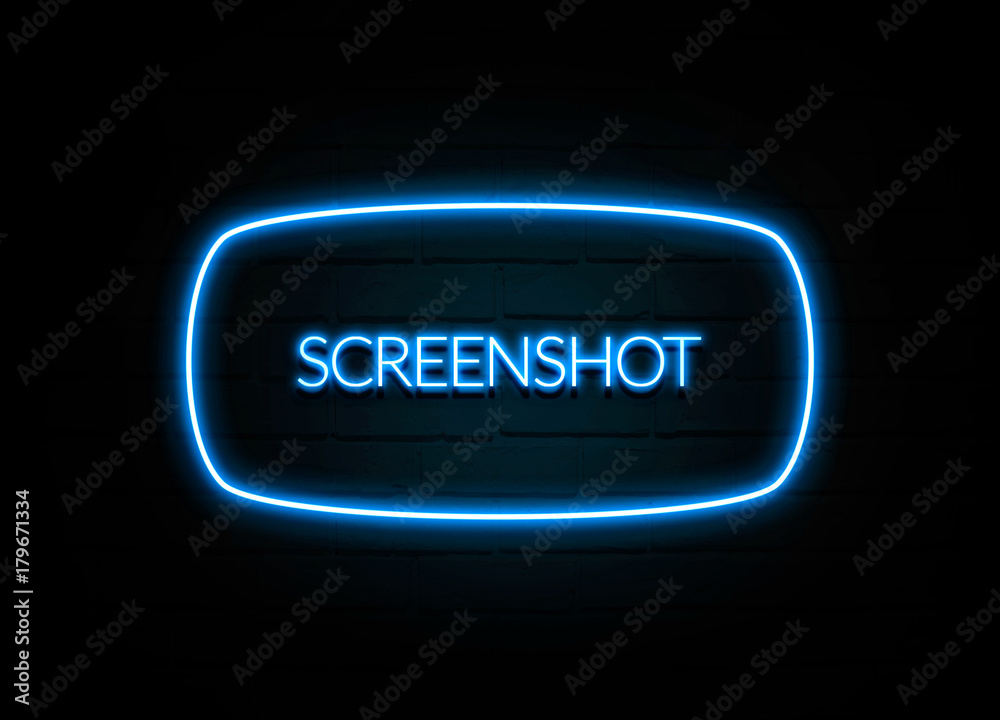 Screenshot  - colorful Neon Sign on brickwall