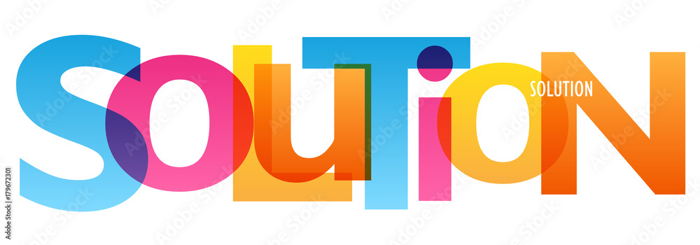 SOLUTION Vector Letters Icon SOLUTION Vector Letters Icon
