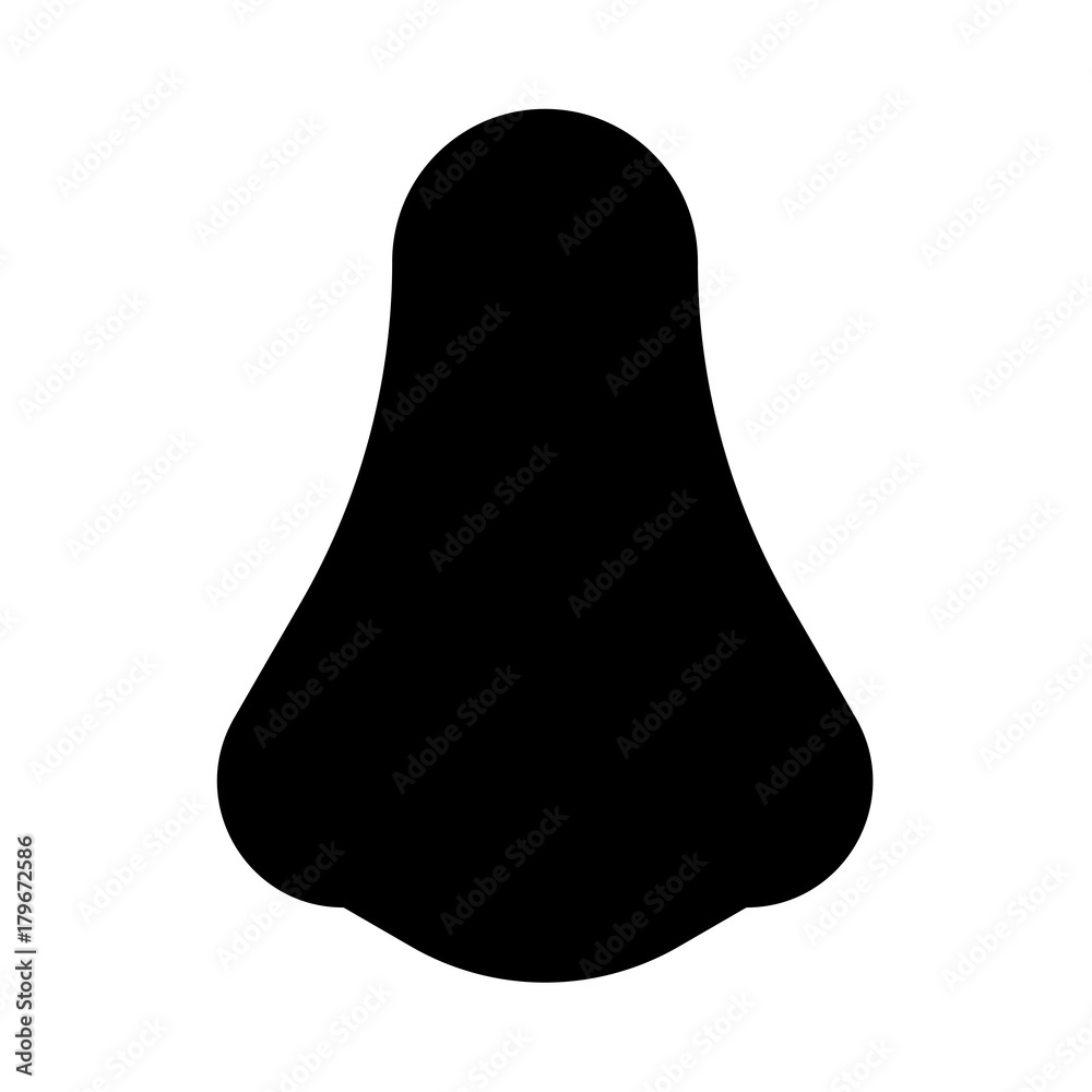 Nose it is black icon . Nose it is black icon .