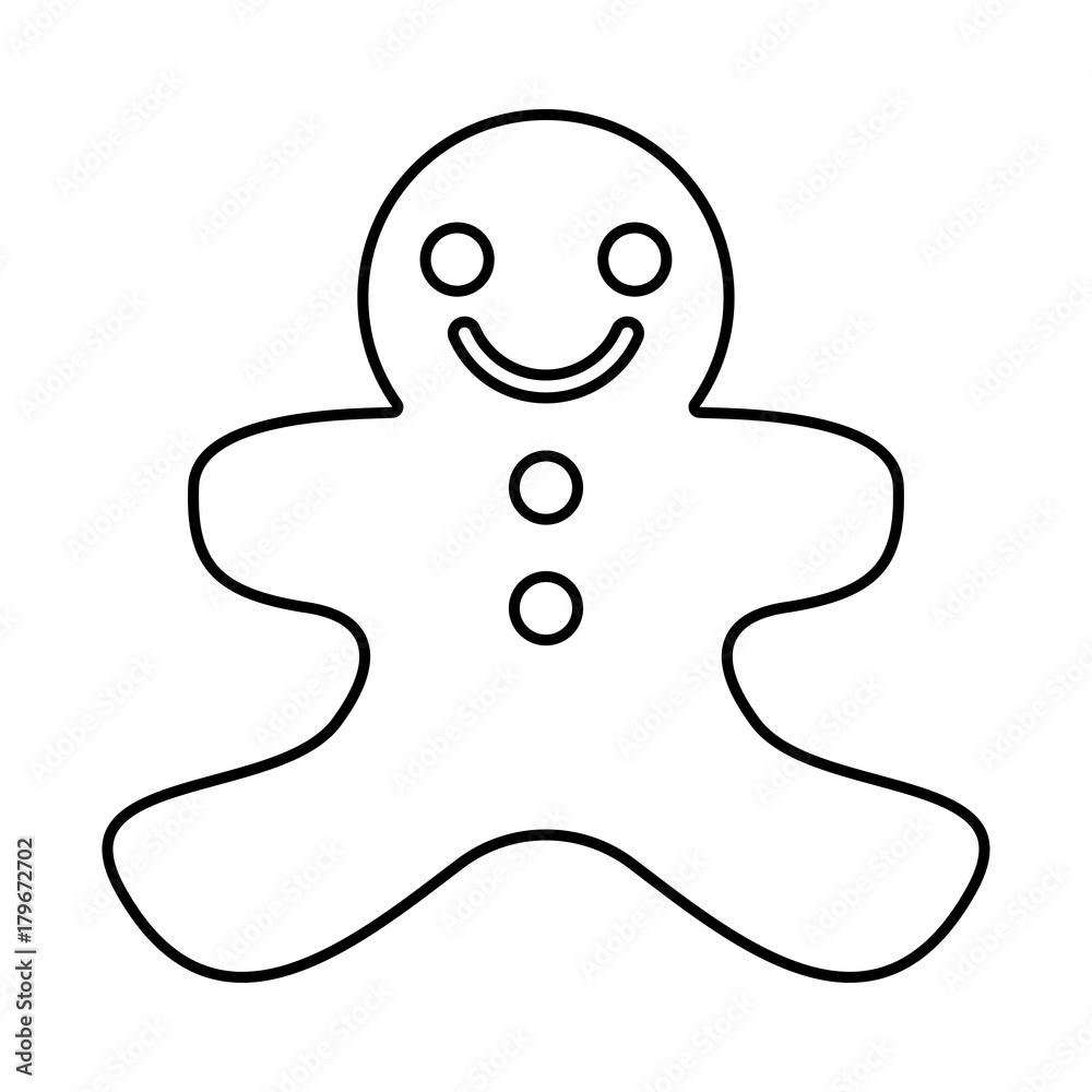 Christmas cookie black icon .