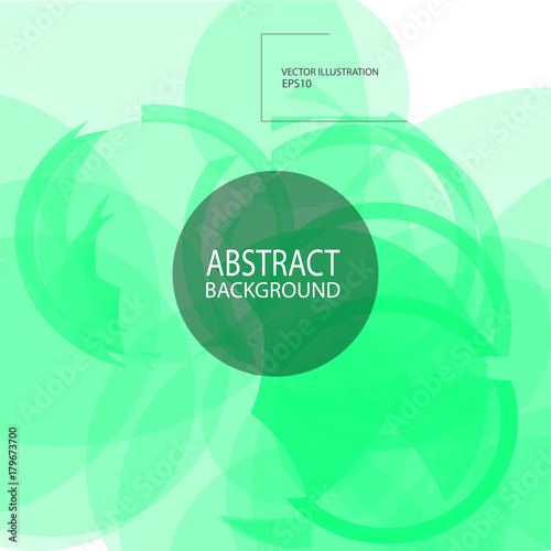 Abstract geometric green background vector for screen saver, banner ...