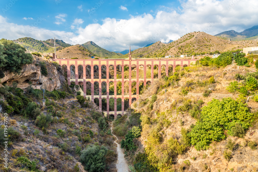 View at the Aqueduct of Nerja - Spain