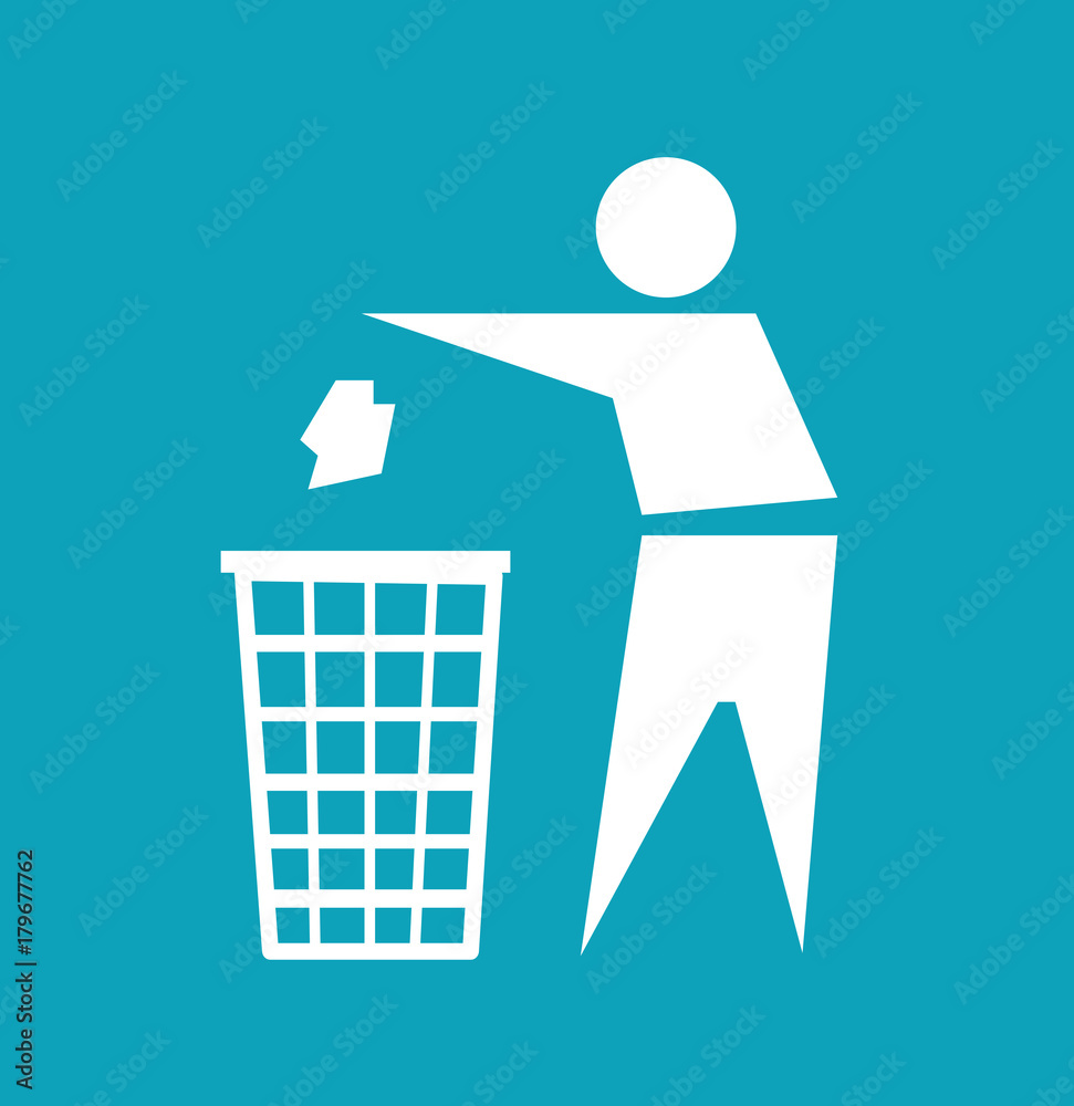 Do not litter, vector sign 