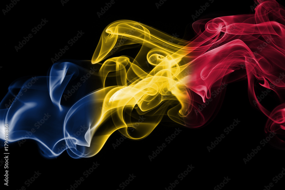Obraz premium Chad smoke flag