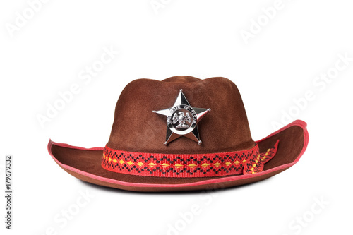 cowboy hat with the star sheriffs