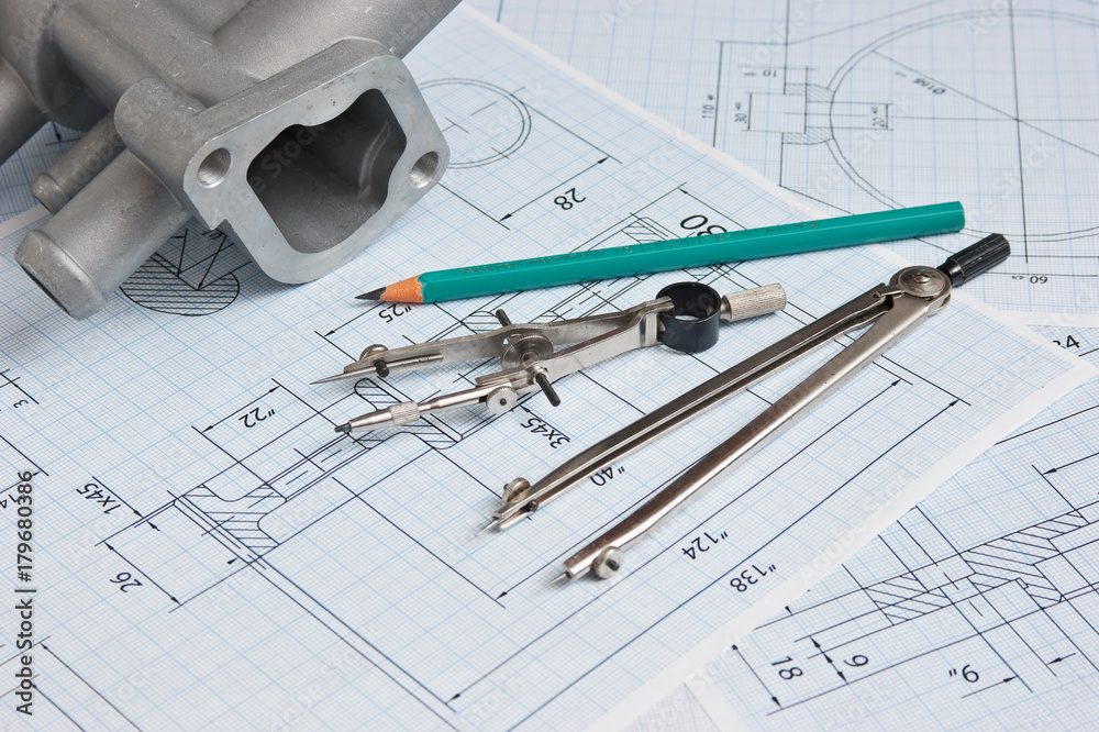 automotive parts and drawing automotive parts and drawing