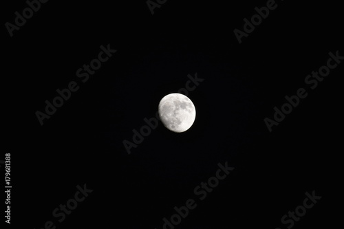 beautiful moon in dark background