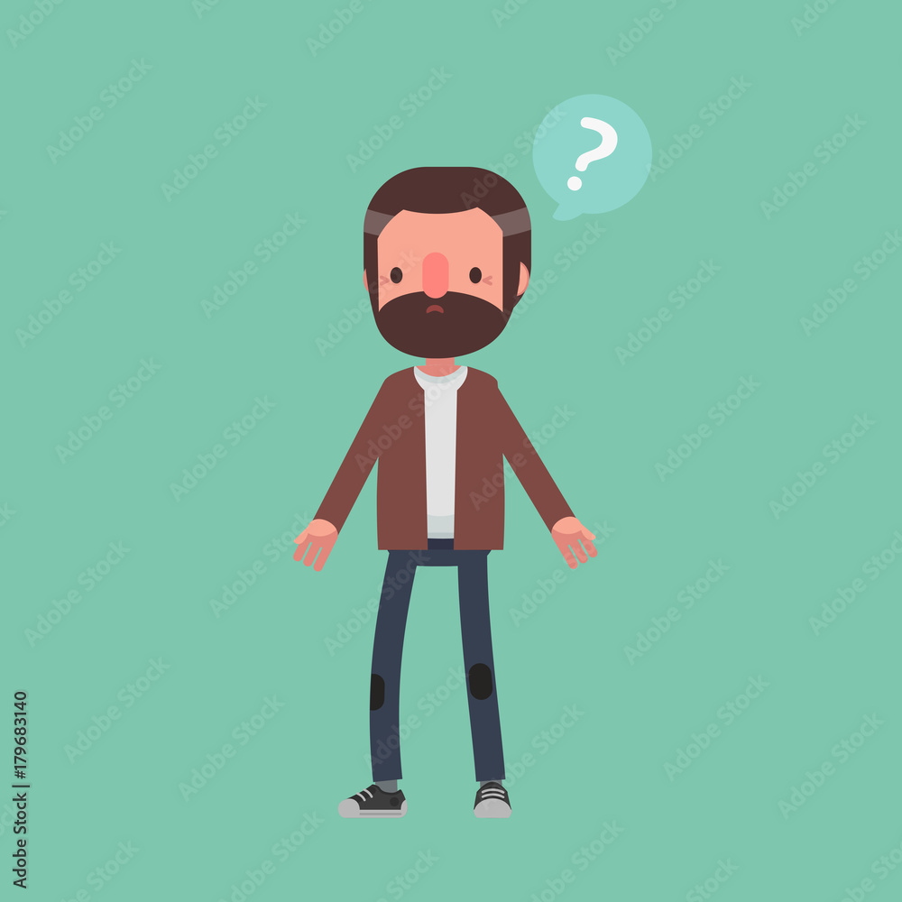 Senior character: Vector illustration of senior man in casual cloth. Senior character: Vector illustration of senior man in casual cloth.