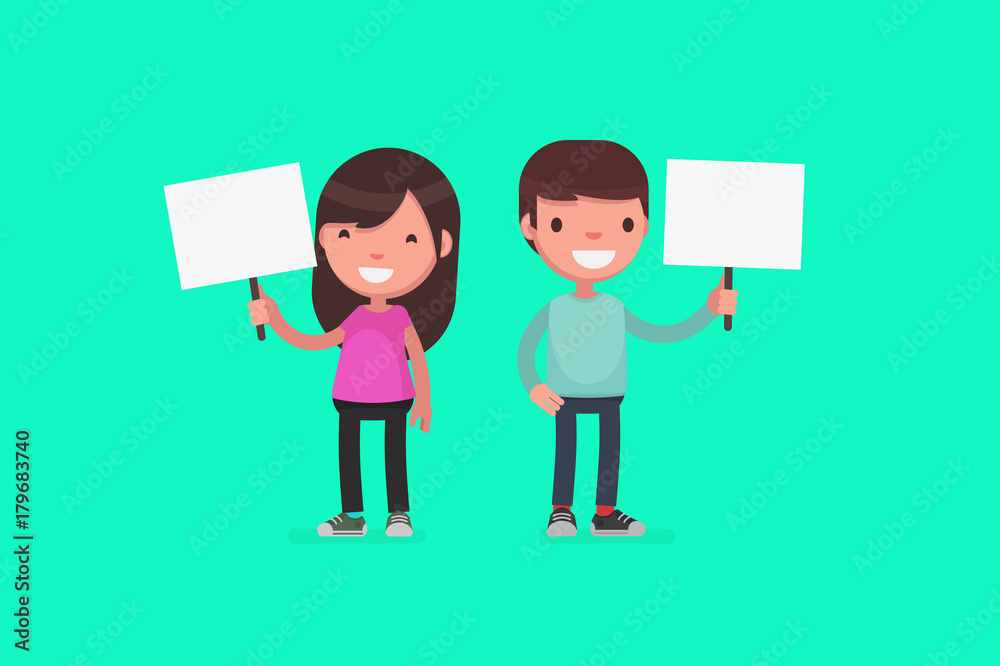 Cute little kids vector illustration Cute little kids vector illustration