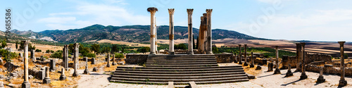 Volubilis, Morocco - touristic attraction and a Roman archaeological site