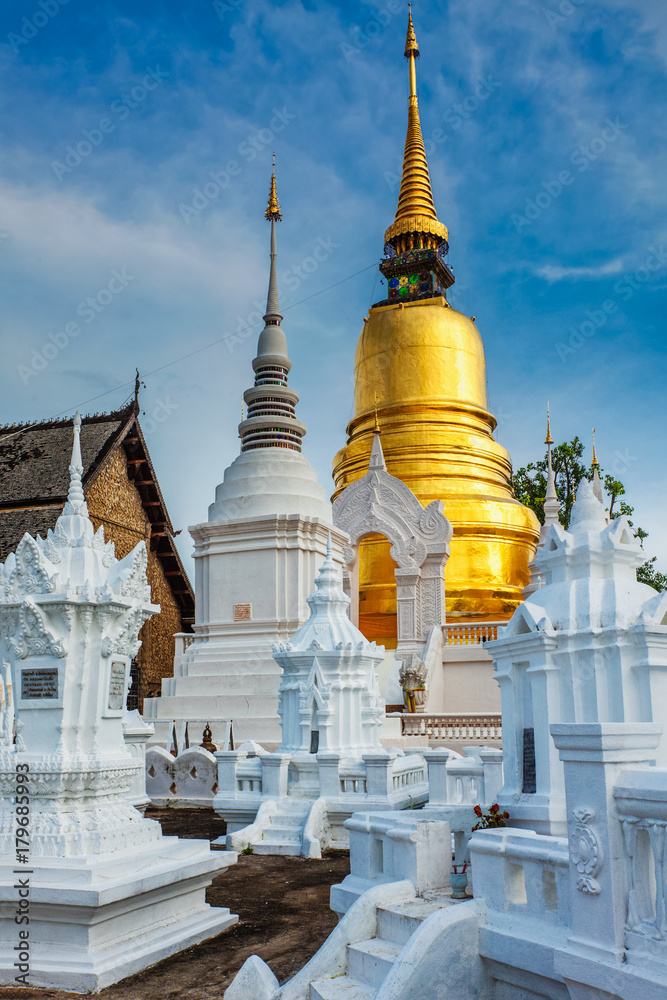 Fototapeta premium Wat Suan Dok temple, Chiang Mai, Thailand