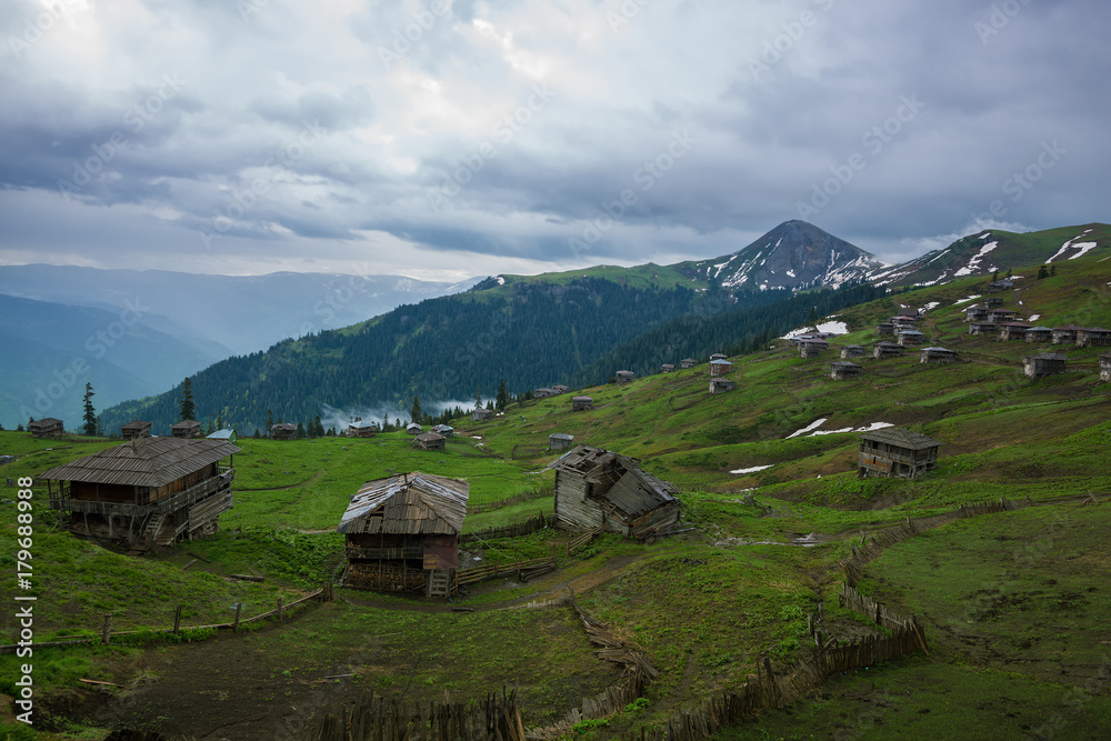 Abandoned mountain village