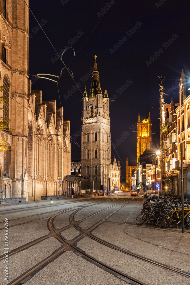 Naklejka premium Belfry of Ghent