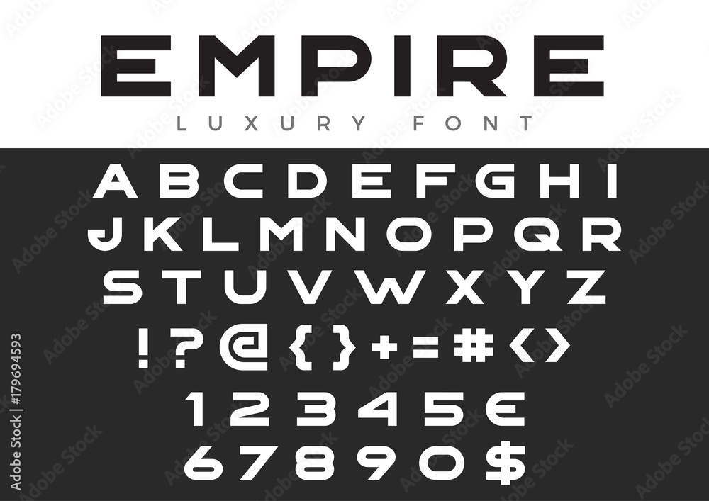 Design vector linear Font Title Header Lettering Logo Monogram