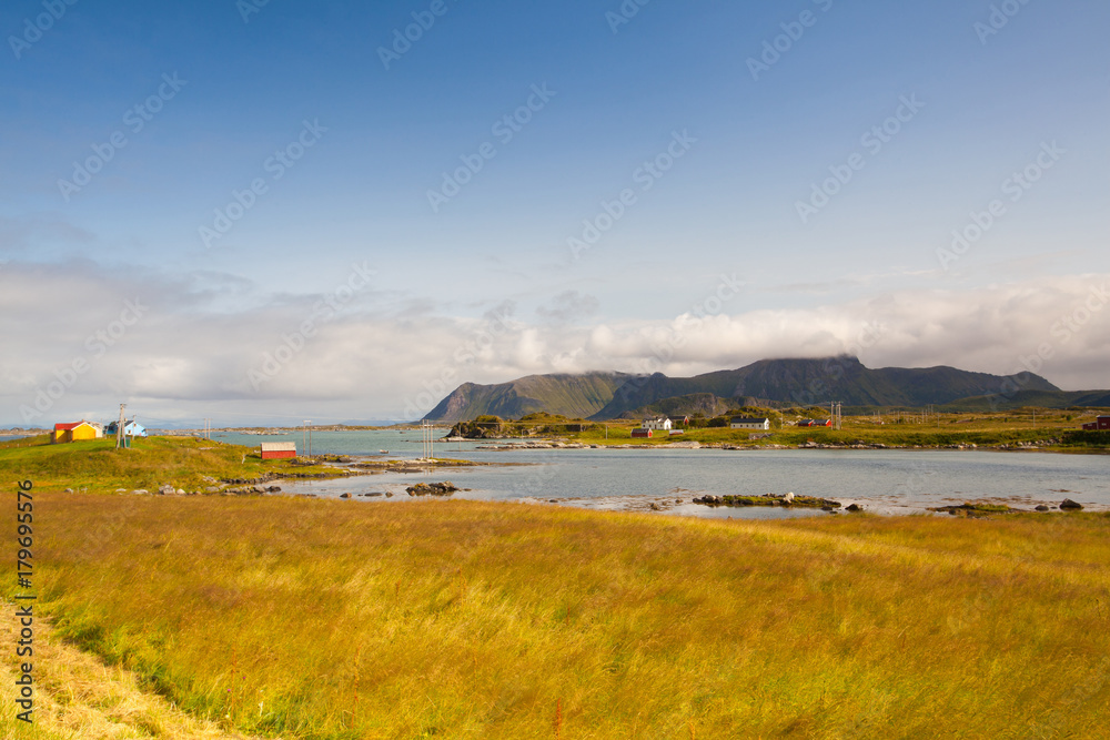 On the coast in Eggum, Norway. Borvaeret nature reserve.