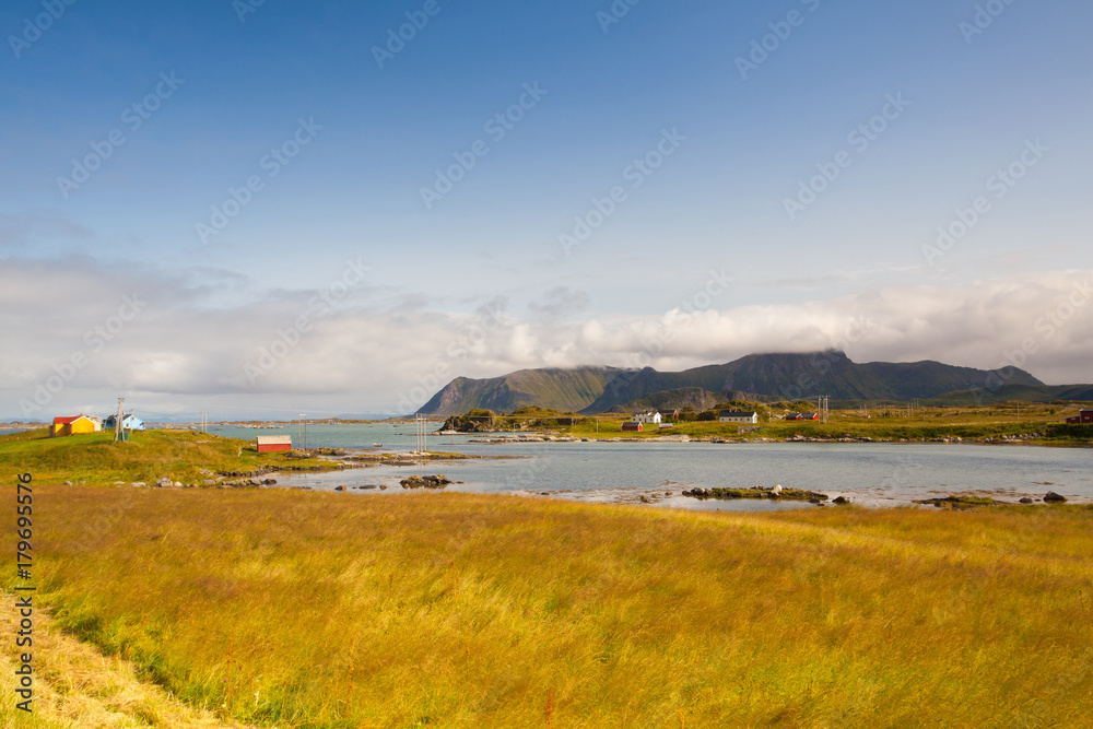On the coast in Eggum, Norway. Borvaeret nature reserve. On the coast in Eggum, Norway. Borvaeret nature reserve.