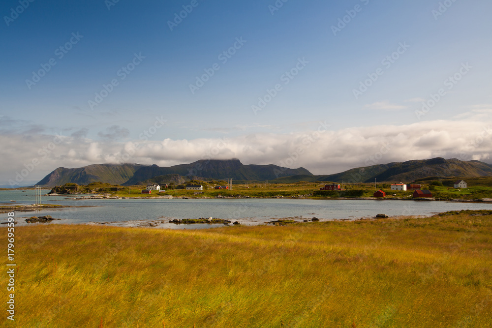 On the coast in Eggum, Norway. Borvaeret nature reserve. On the coast in Eggum, Norway. Borvaeret nature reserve.