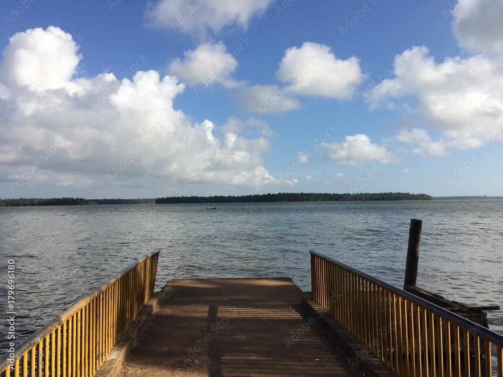 kerala riverside sky