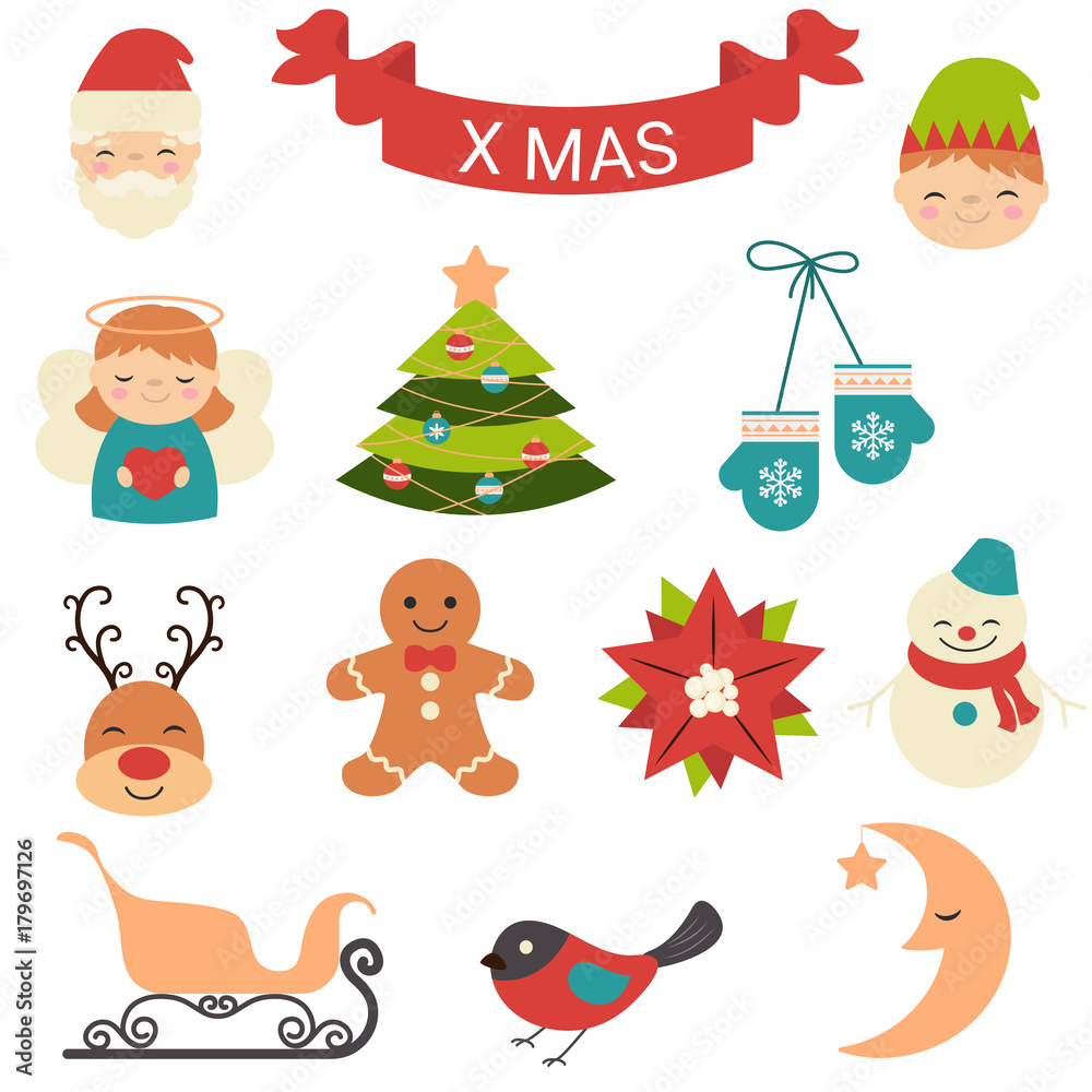 Set of Christmas Icons