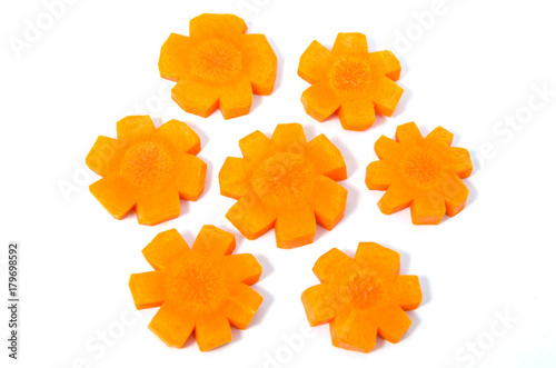  Fresh carrot star slice