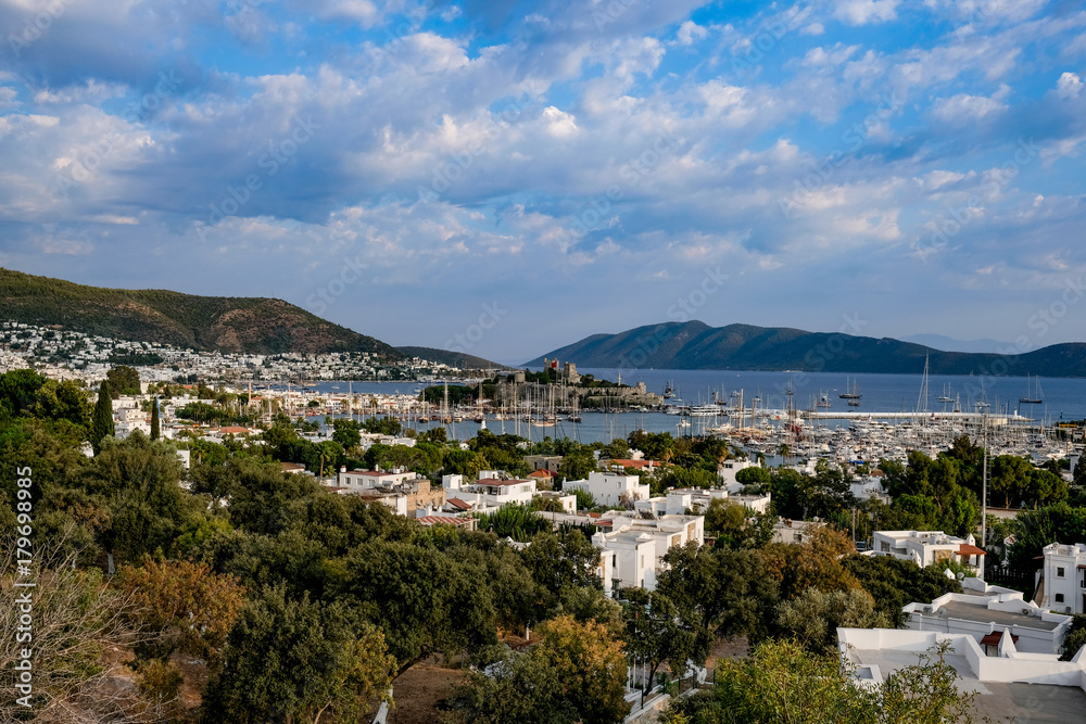 Panoramic Bodrum Town Mugla Turkey