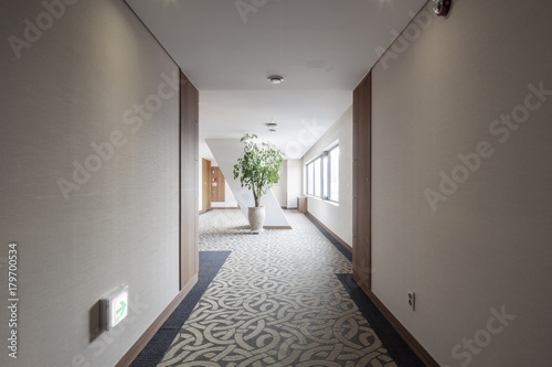 hotel aisle at the daylight