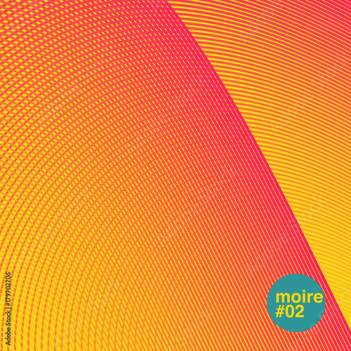 colourful moire wave pattern.