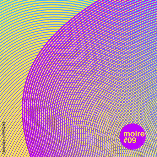 colourful moire wave pattern.