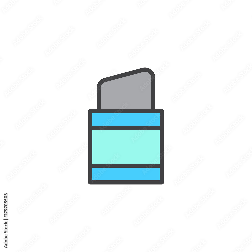 Eraser filled outline icon, line vector sign, linear colorful pictogram isolated on white. Symbol, logo illustration. Pixel perfect vector graphics Eraser filled outline icon, line vector sign, linear colorful pictogram isolated on white. Symbol, logo illustration. Pixel perfect vector graphics