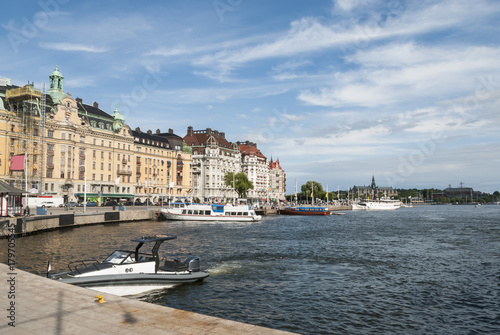 Nybroviken in Stockholm in summer