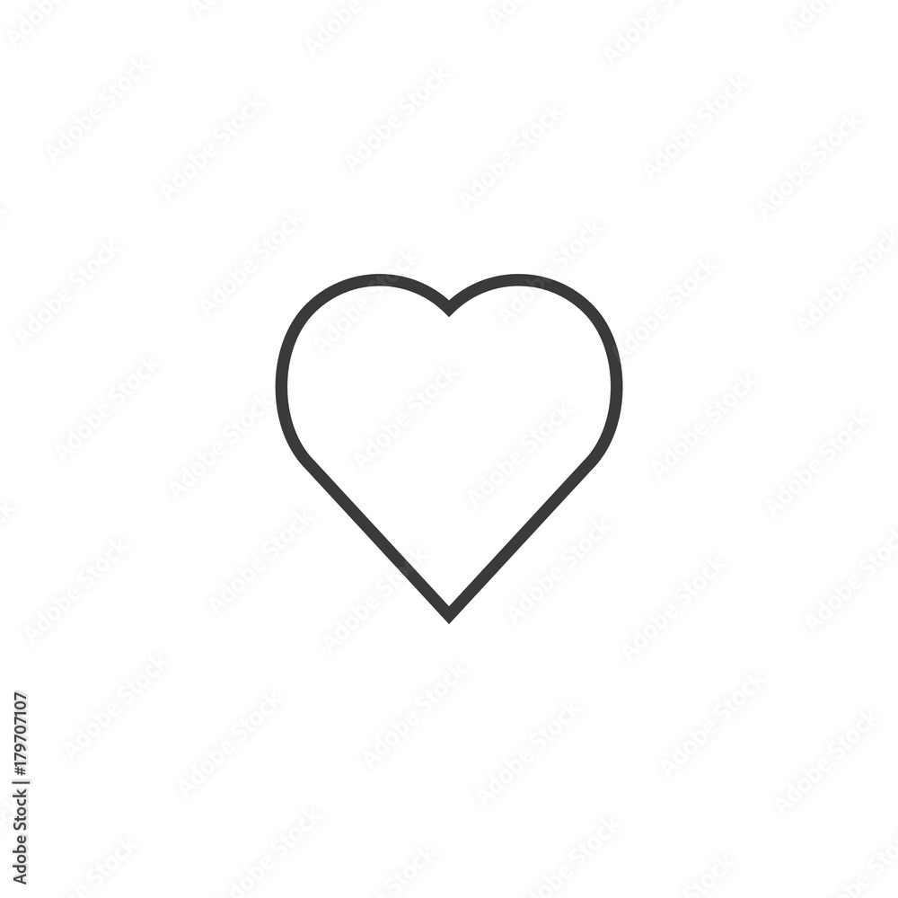 love Icon. line style vector illustration