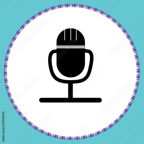microphone icon.