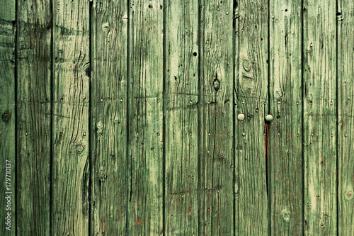 Old green wood texture background