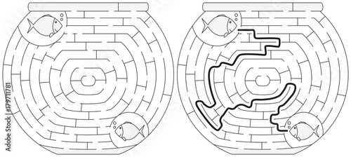 Easy fishbowl maze