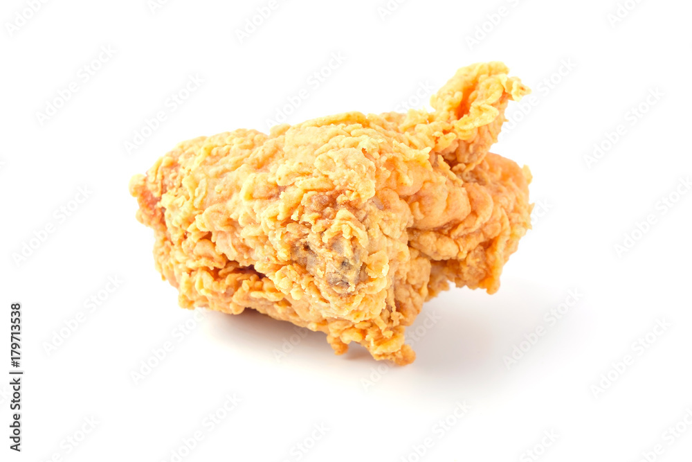 Fried Chicken on White Background Fried Chicken on White Background