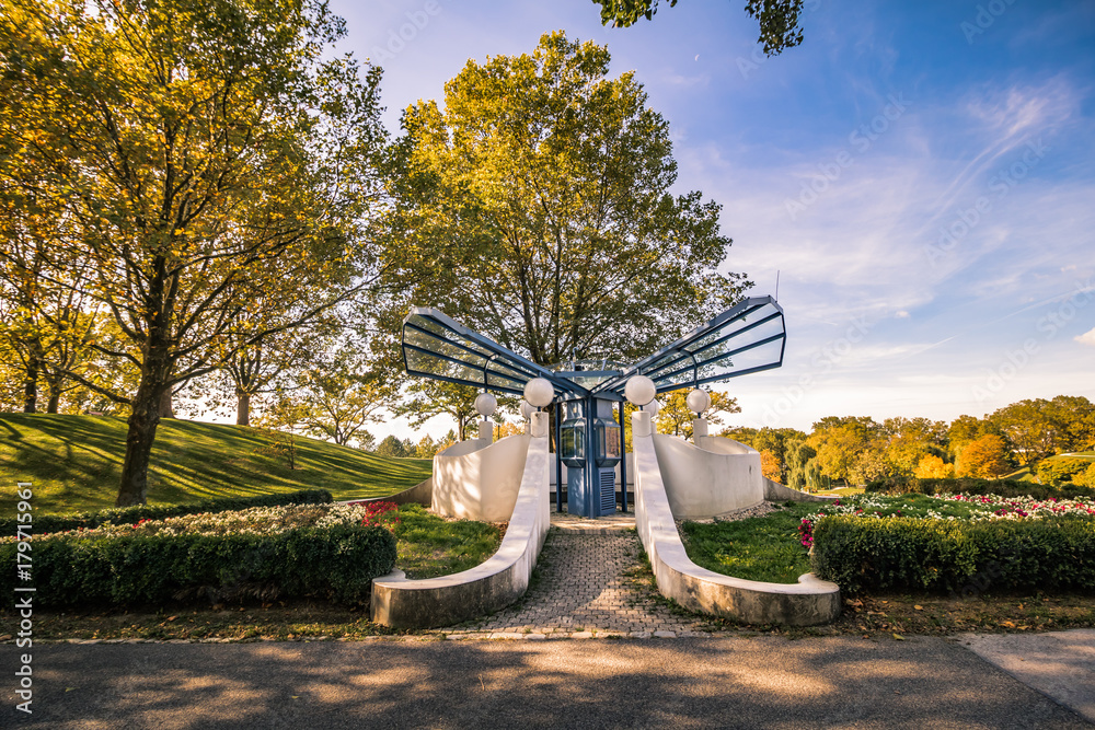 Naklejka premium Herbst in Kurpark Oberlaa in Wien