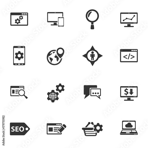seo icon set