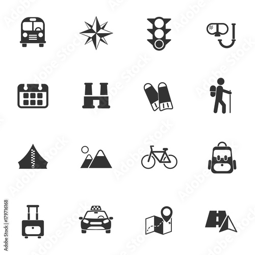 travel icon set