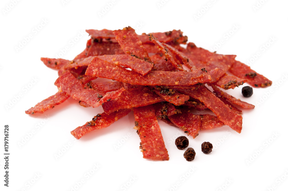 Pfeffersalami knusprig gebraten Pfeffersalami knusprig gebraten