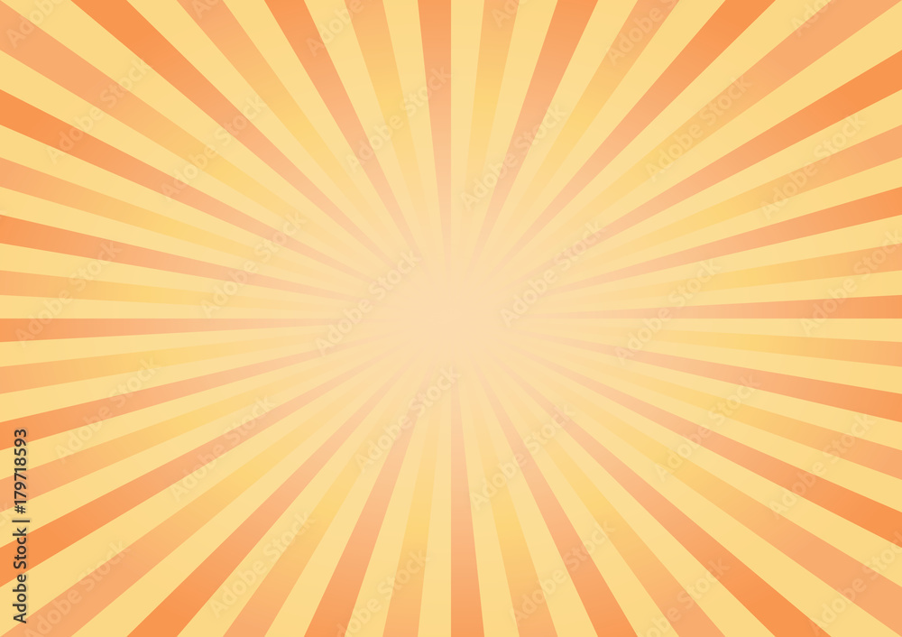 Abstract bright Yellow Orange rays background. Vector Abstract bright Yellow Orange rays background. Vector