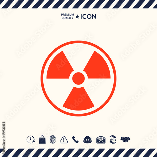 Ionizing radiation icon