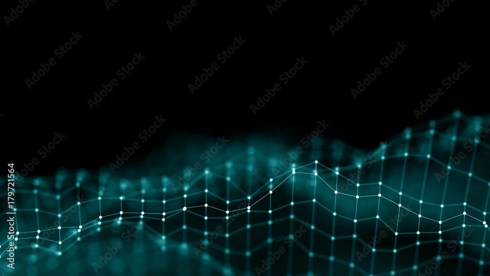 3d Abstract Background Network concept . Future background Technology ...
