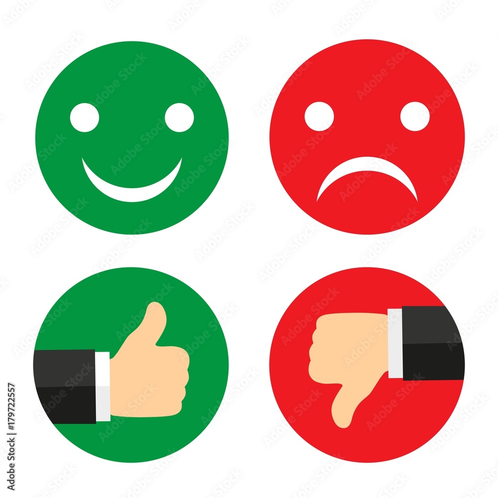 Thumb up, thumb down applique vector illustration. Thumb up, thumb down applique vector illustration.