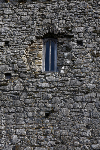 Old window in a stone building