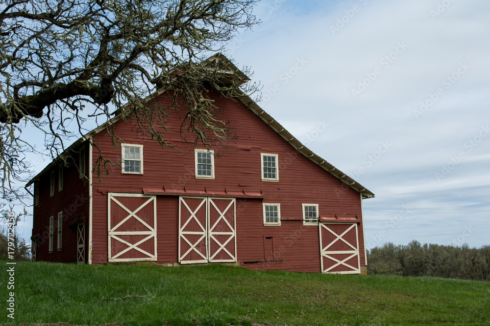 Fototapeta premium Classic Red Barn